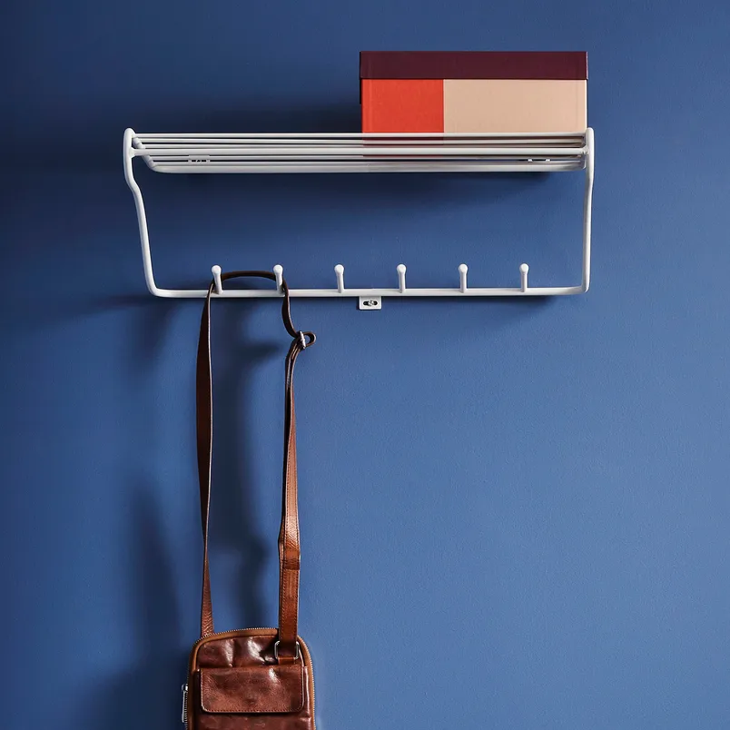 Hat rack shelf, white Maze