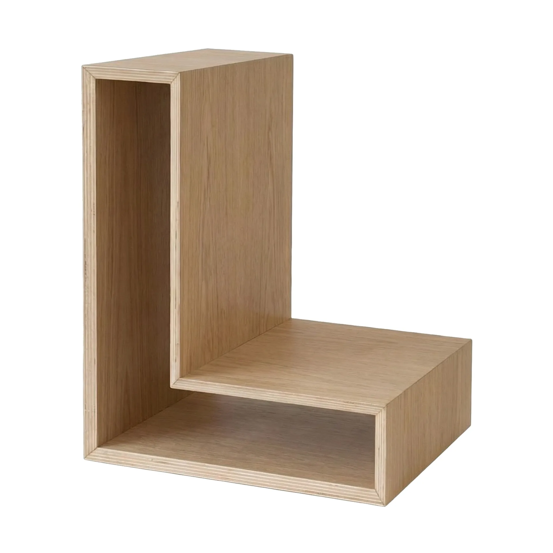 L-shelf wall shelf, Oak, 30x38x29 cm Maze