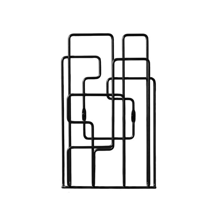 Little Saturday magazine holder, black Maze