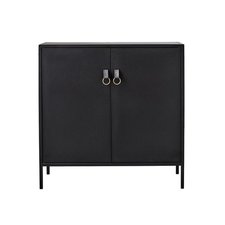 Liza cabinet - Black. Leather details - Maze