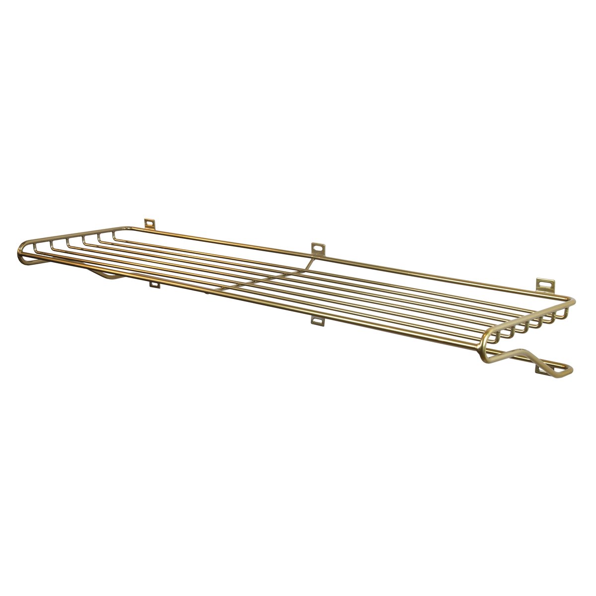 Maze shoe shelf L brass | Scandinavian Design | Shoe racks | Gold-coloured