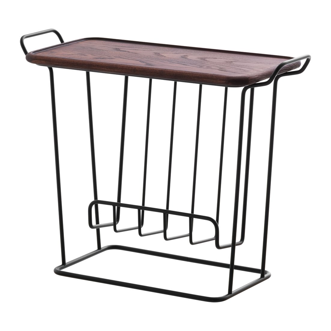 Maze Minnie Mae Wood tray table black-dark ash wod | Scandinavian Design | Side tables | Black