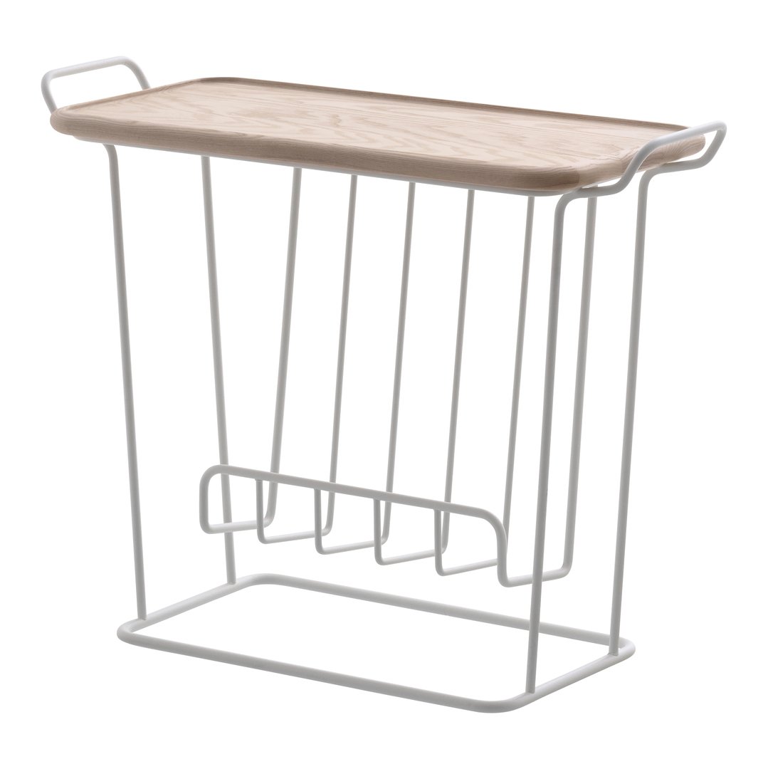 Maze Minnie Mae Wood tray table white-light ash | Scandinavian Design | Side tables | White