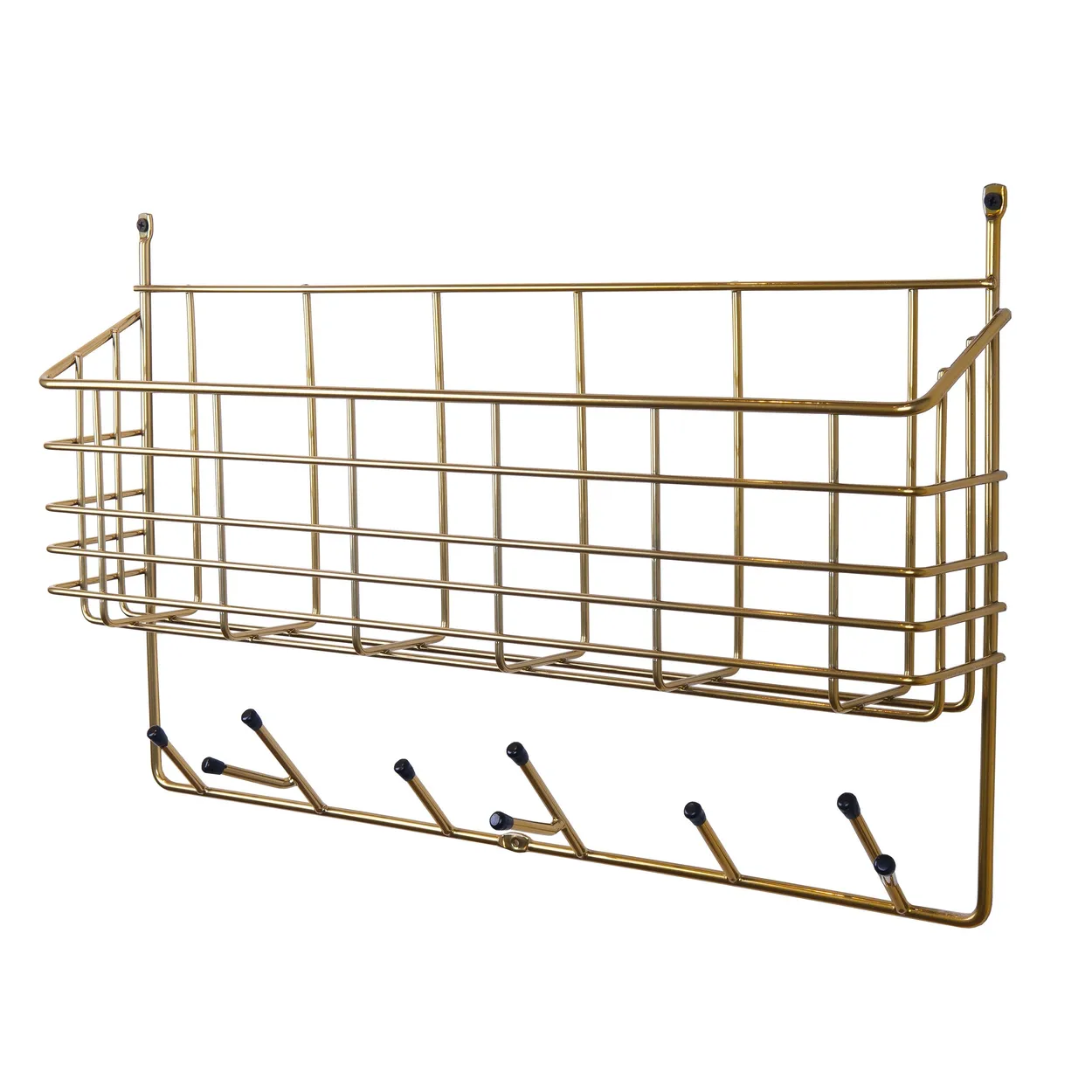 Maze Mitten Shelf brass | Scandinavian Design | Shelves & shelving systems | Gold-coloured