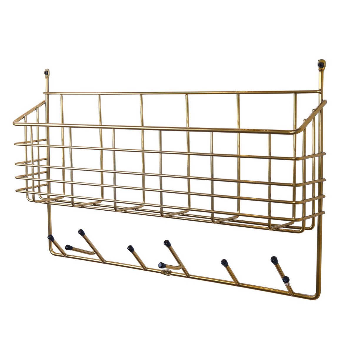 Maze Mitten Shelf brass | Scandinavian Design | Shelves & shelving systems | Gold-coloured