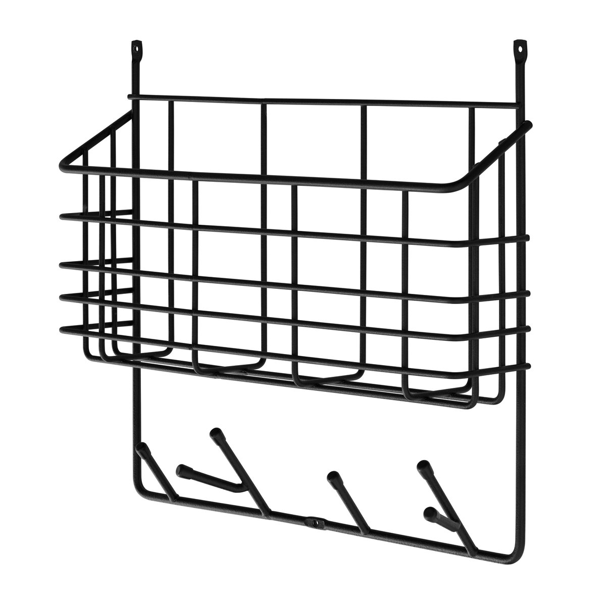 Maze Mitten shelf S Black | Scandinavian Design | Clothes hooks & hangers | Black