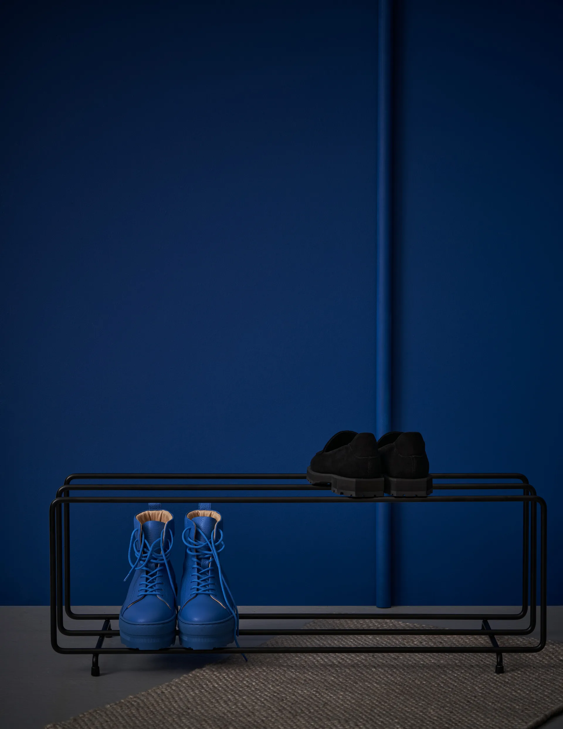 Mixrack shoe shelf L, Black Maze