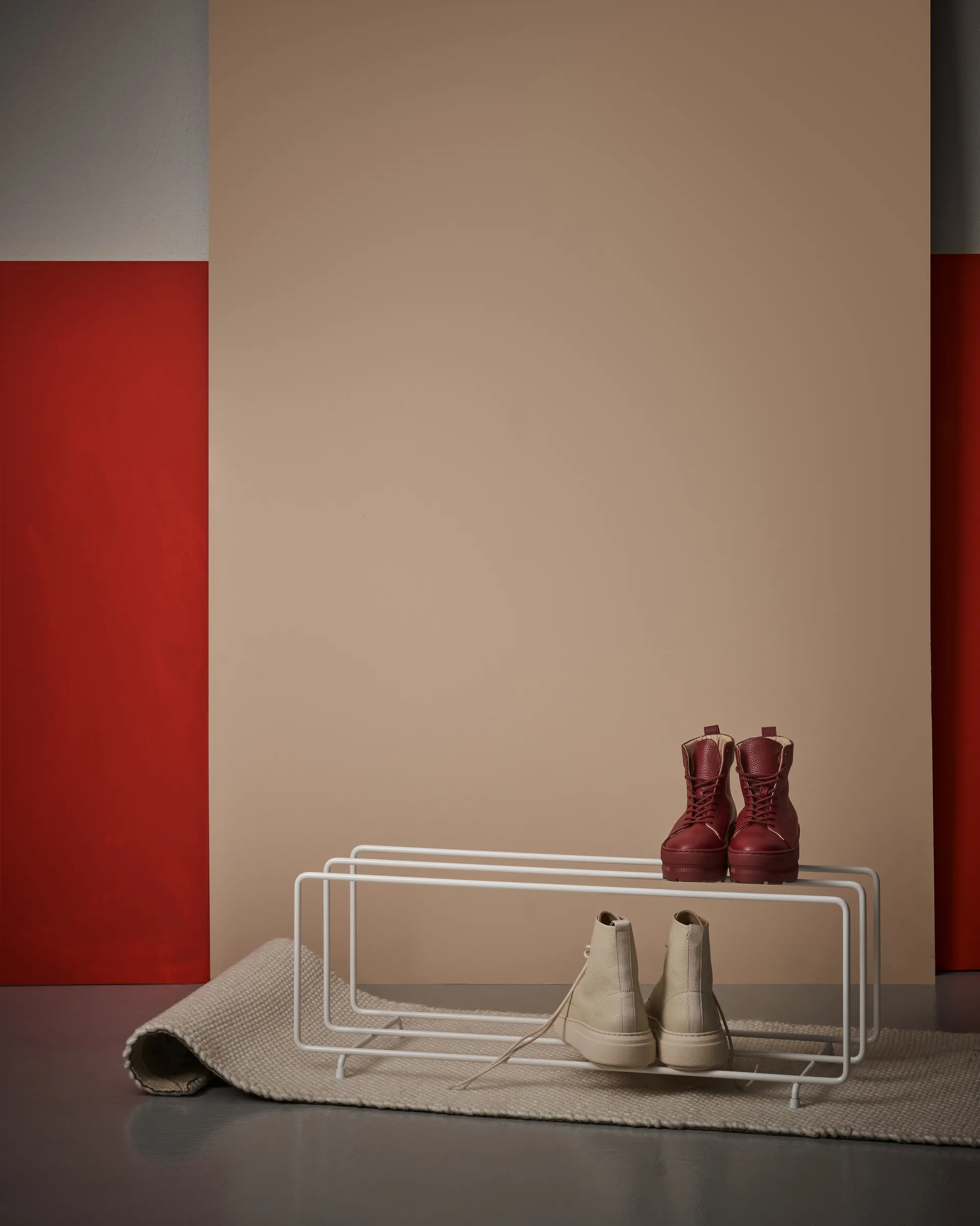 Mixrack shoe shelf L, White Maze