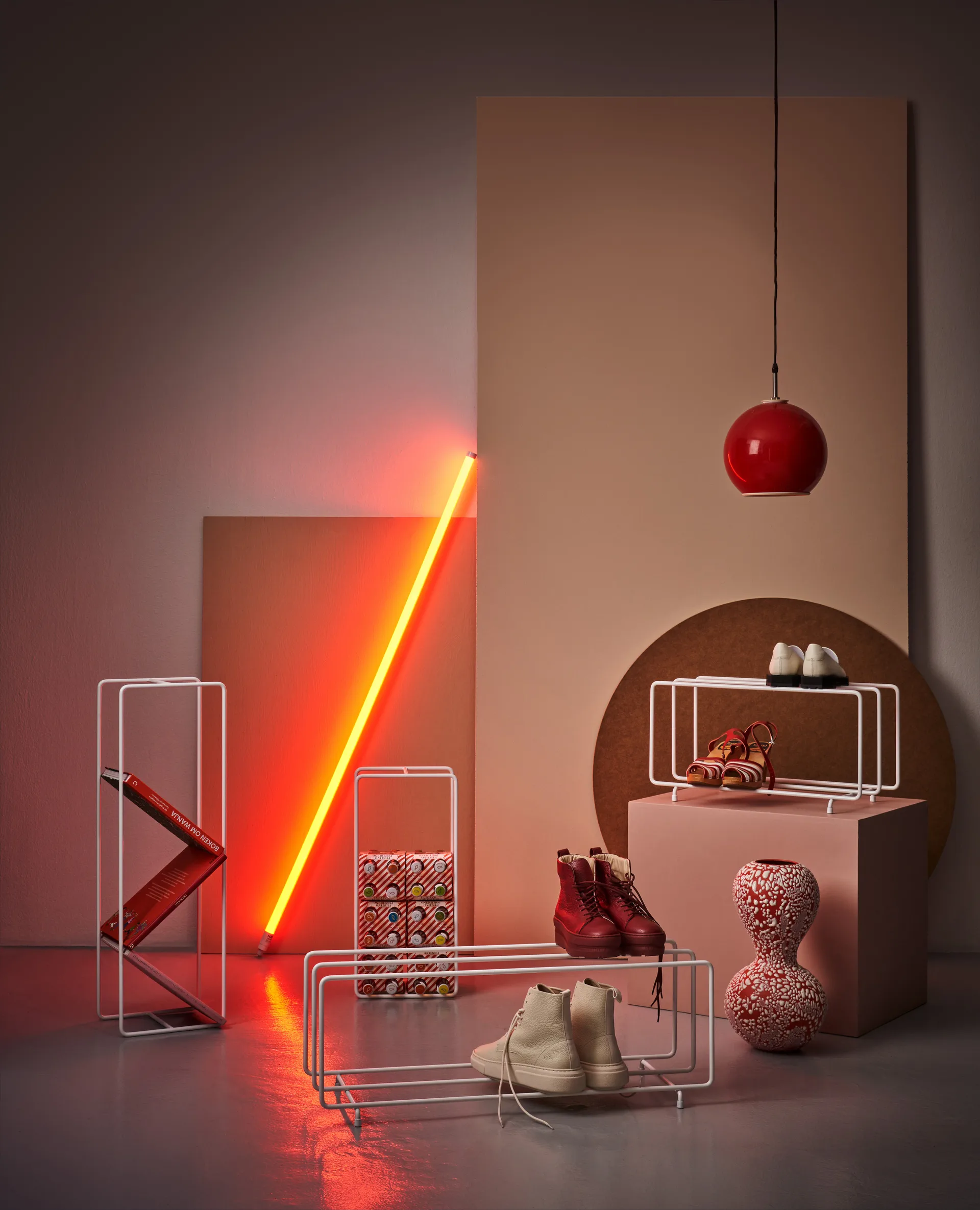 Mixrack shoe shelf L, White Maze