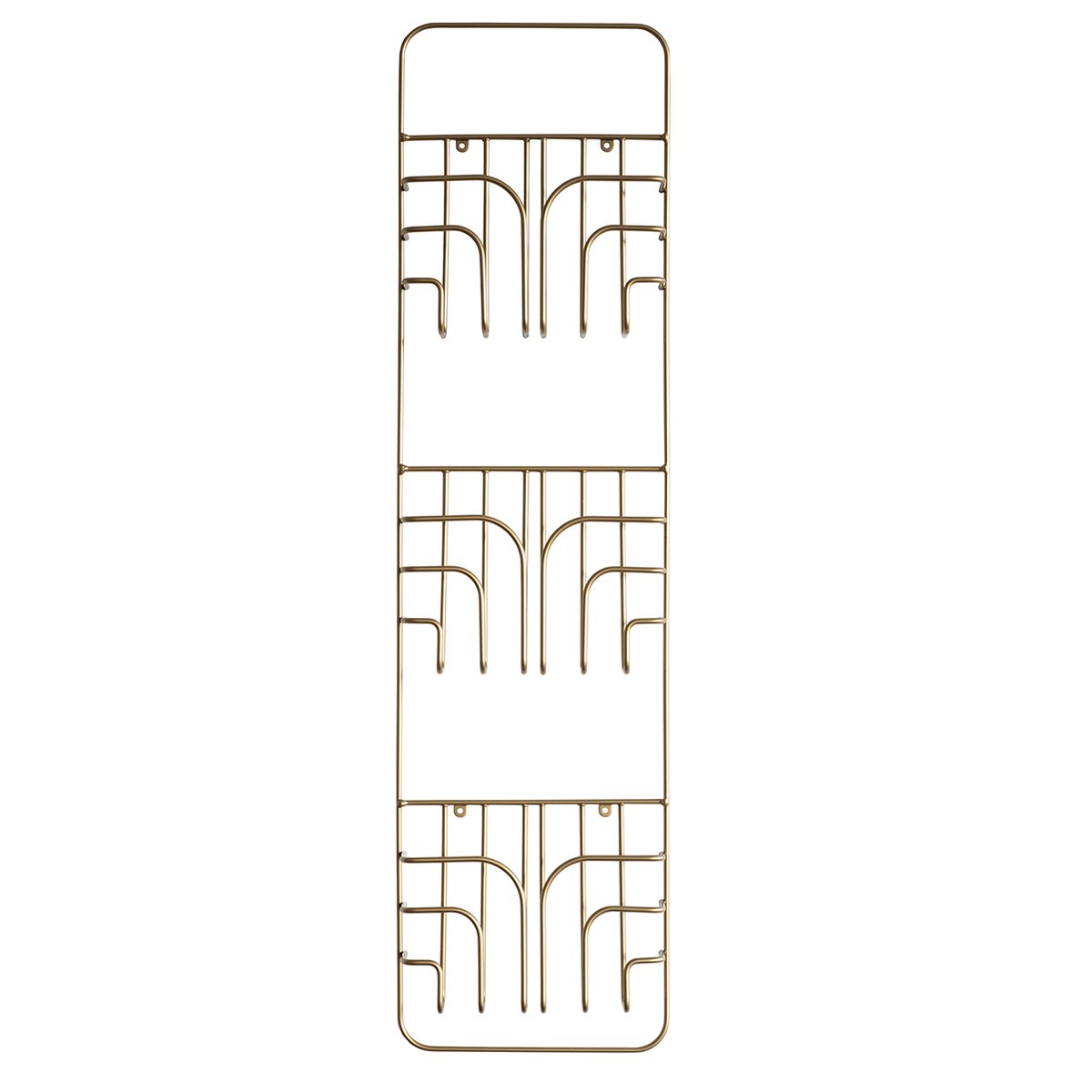 Maze Now magazine holder brass | Scandinavian Design | Magazine racks | Gold-coloured