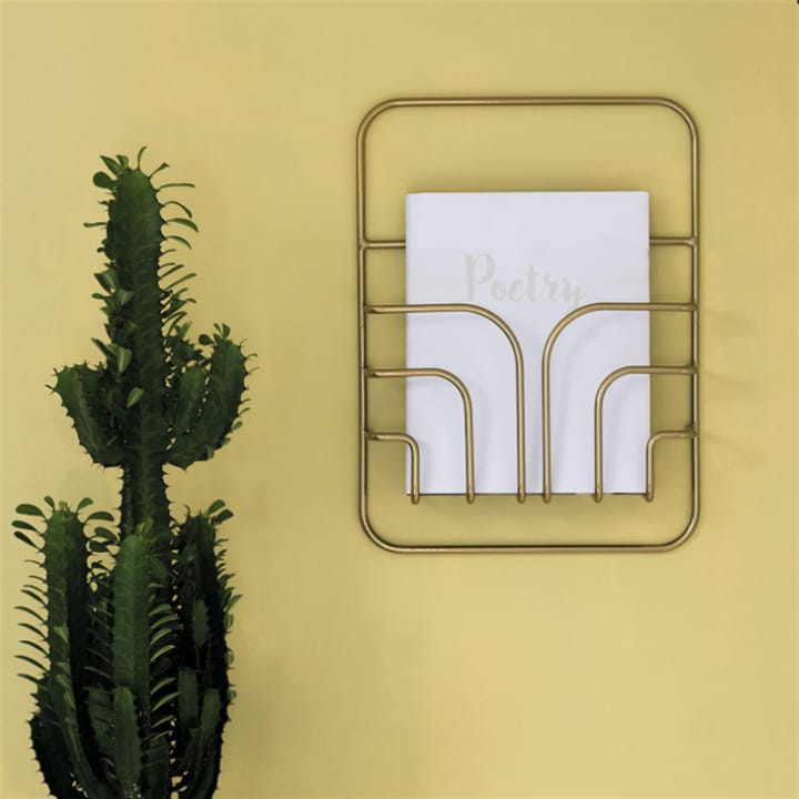 Now S Magazine rack - brass - Maze