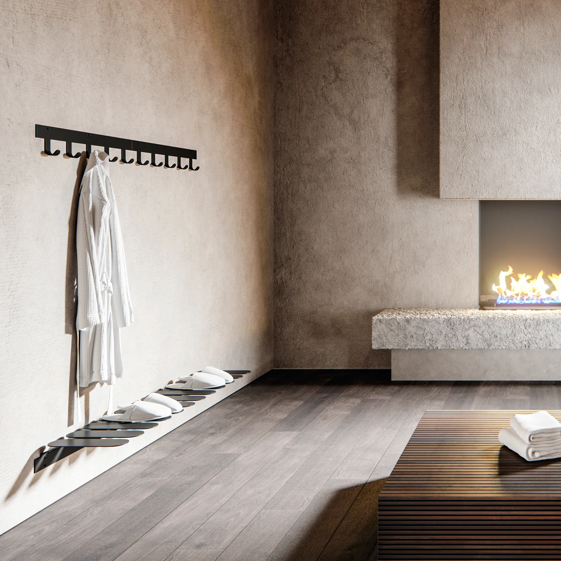 Only Hooks coat rack, black Maze