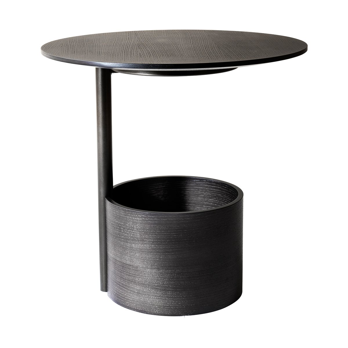 Maze Parasol S coffee table o50 cm Dark stained oak