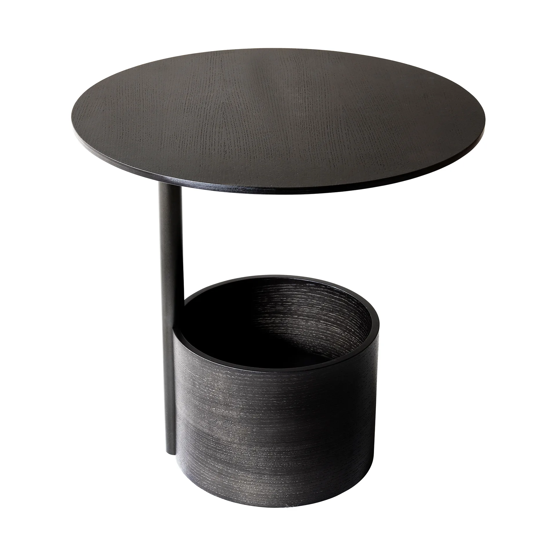 Parasol S coffee table Ø50 cm, Dark stained oak Maze