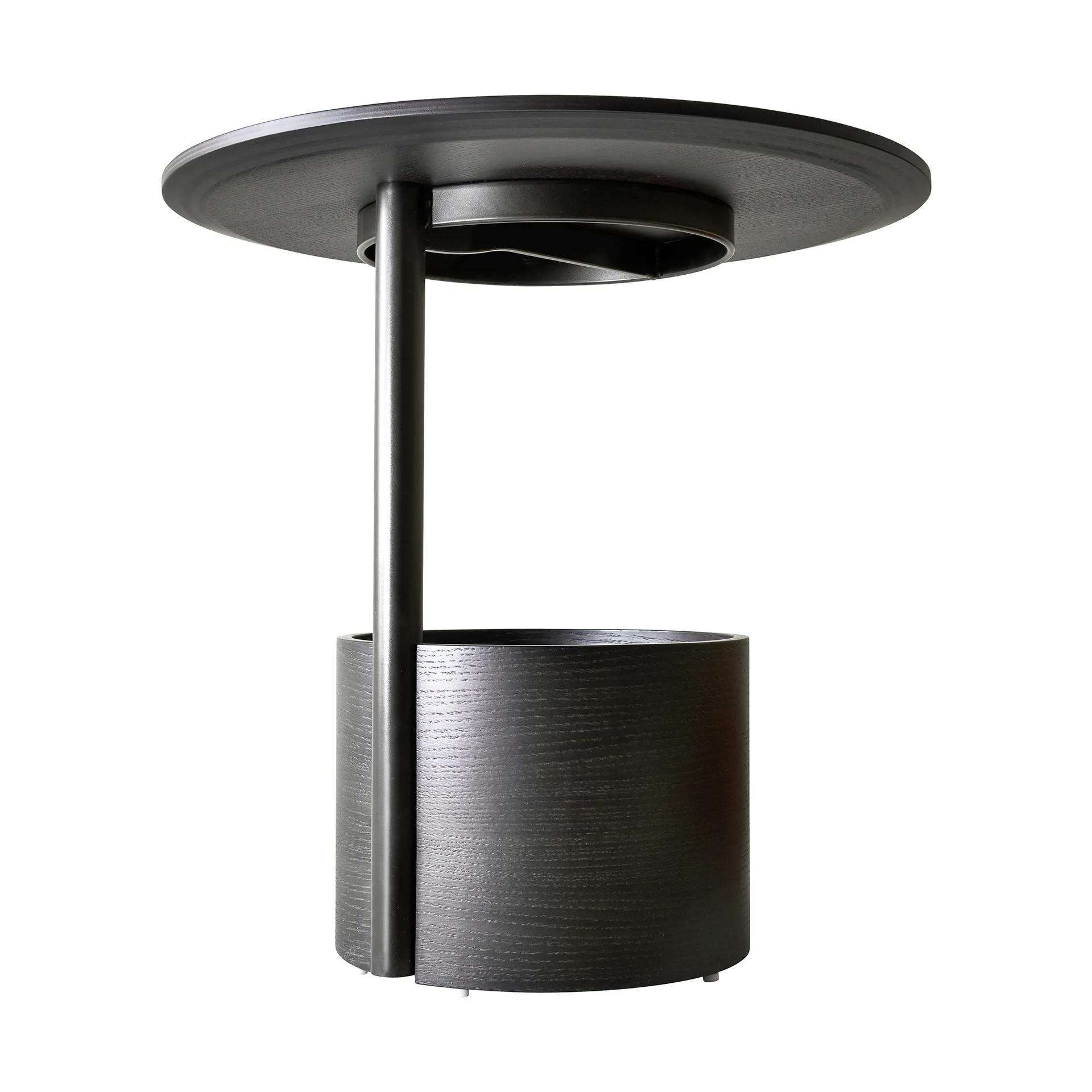 Parasol S coffee table Ø50 cm, Dark stained oak Maze