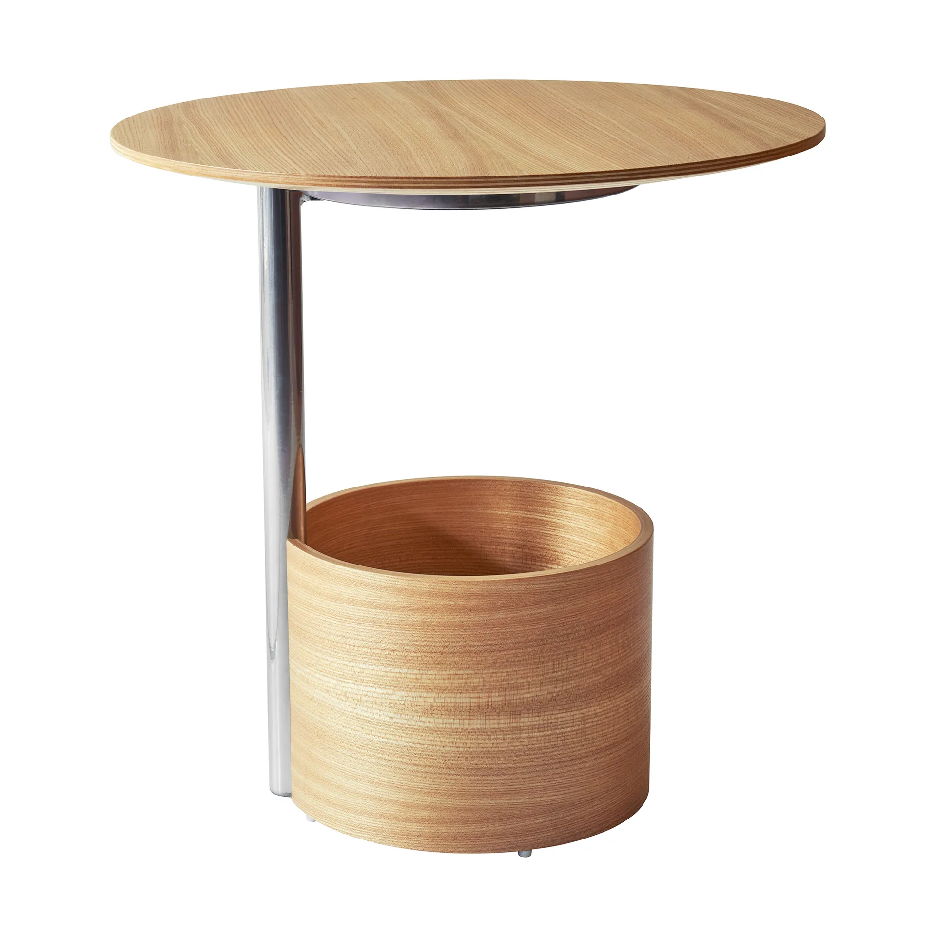 Parasol S coffee table Ø50 cm, Oak Maze