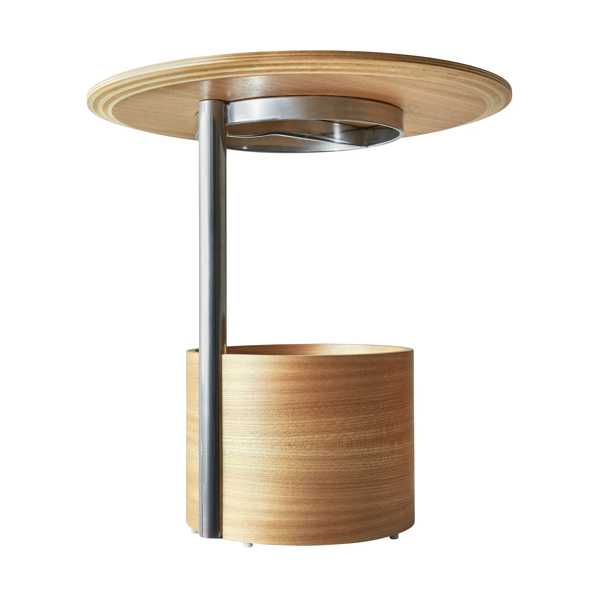 Parasol S coffee table Ø50 cm, Oak Maze