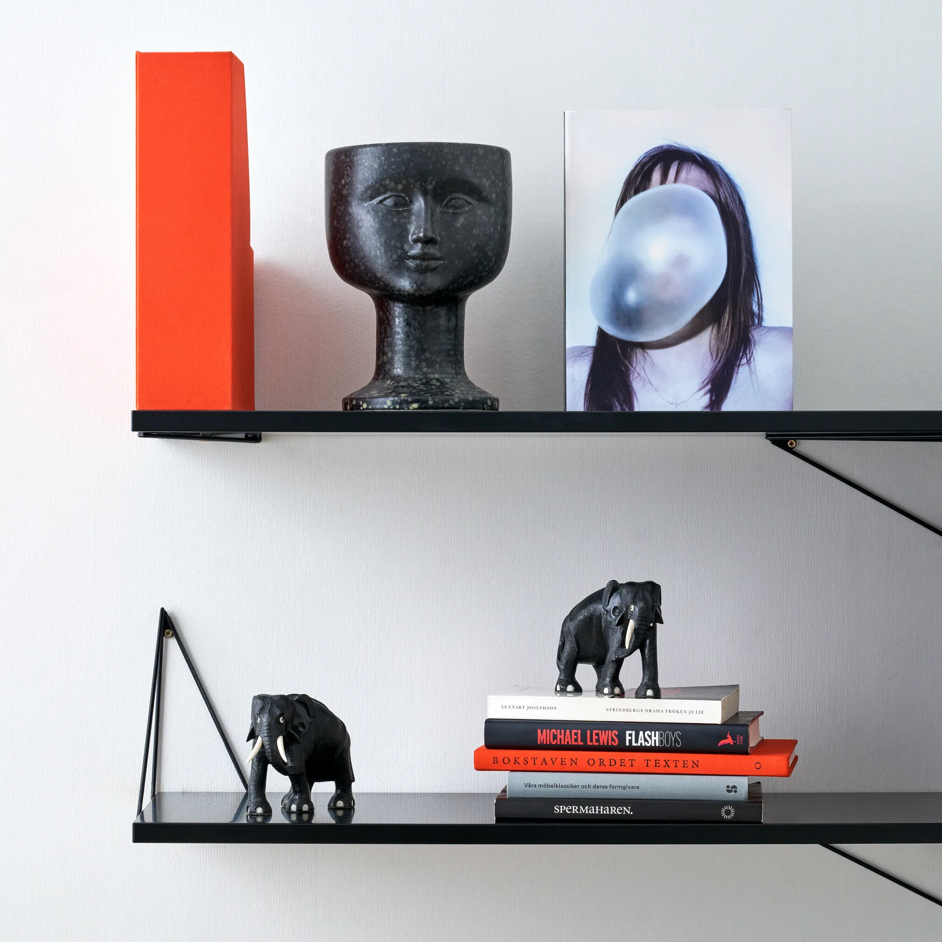 Pythagoras brackets, 2-pack, black Maze