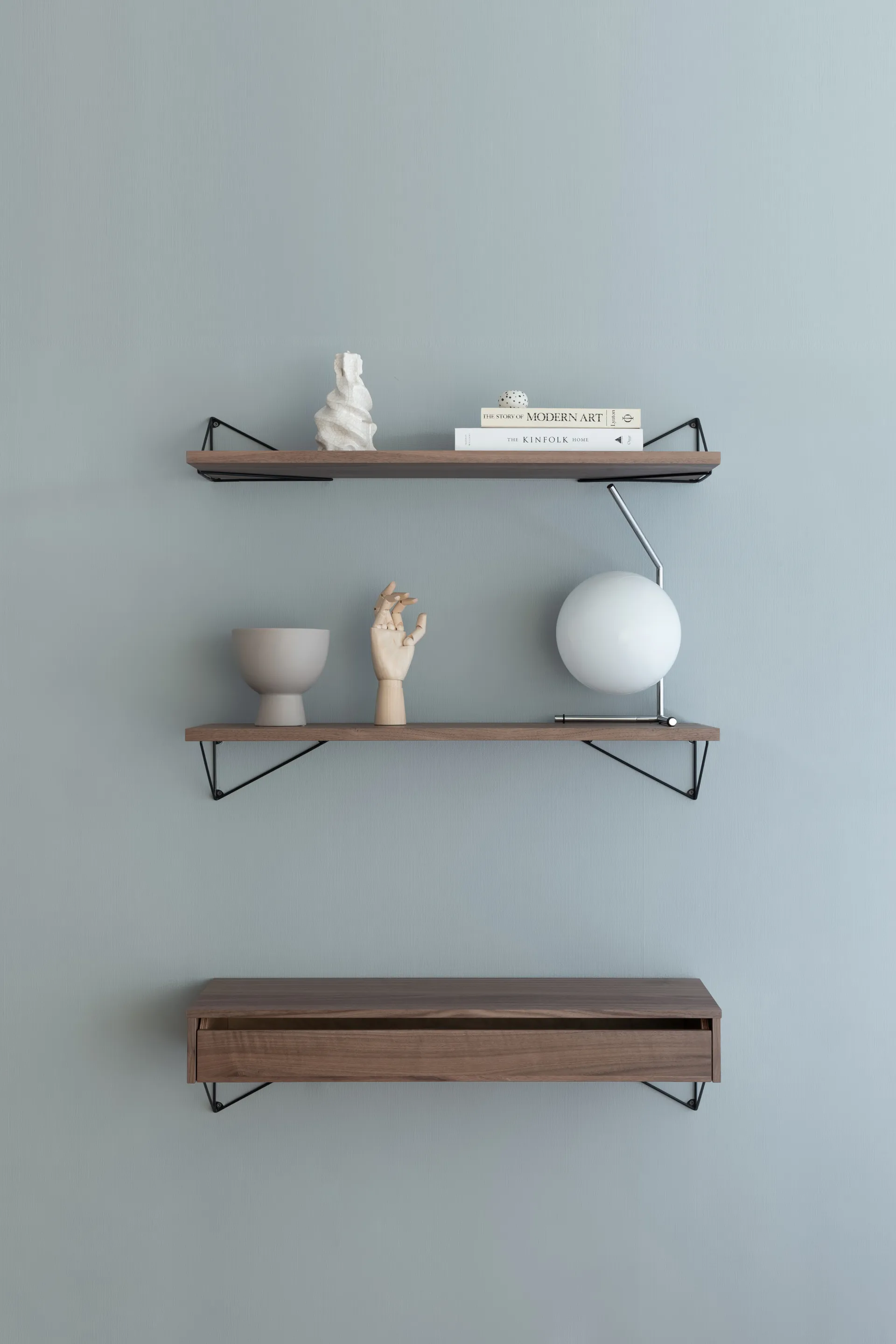 Pythagoras brackets, 2-pack, black Maze