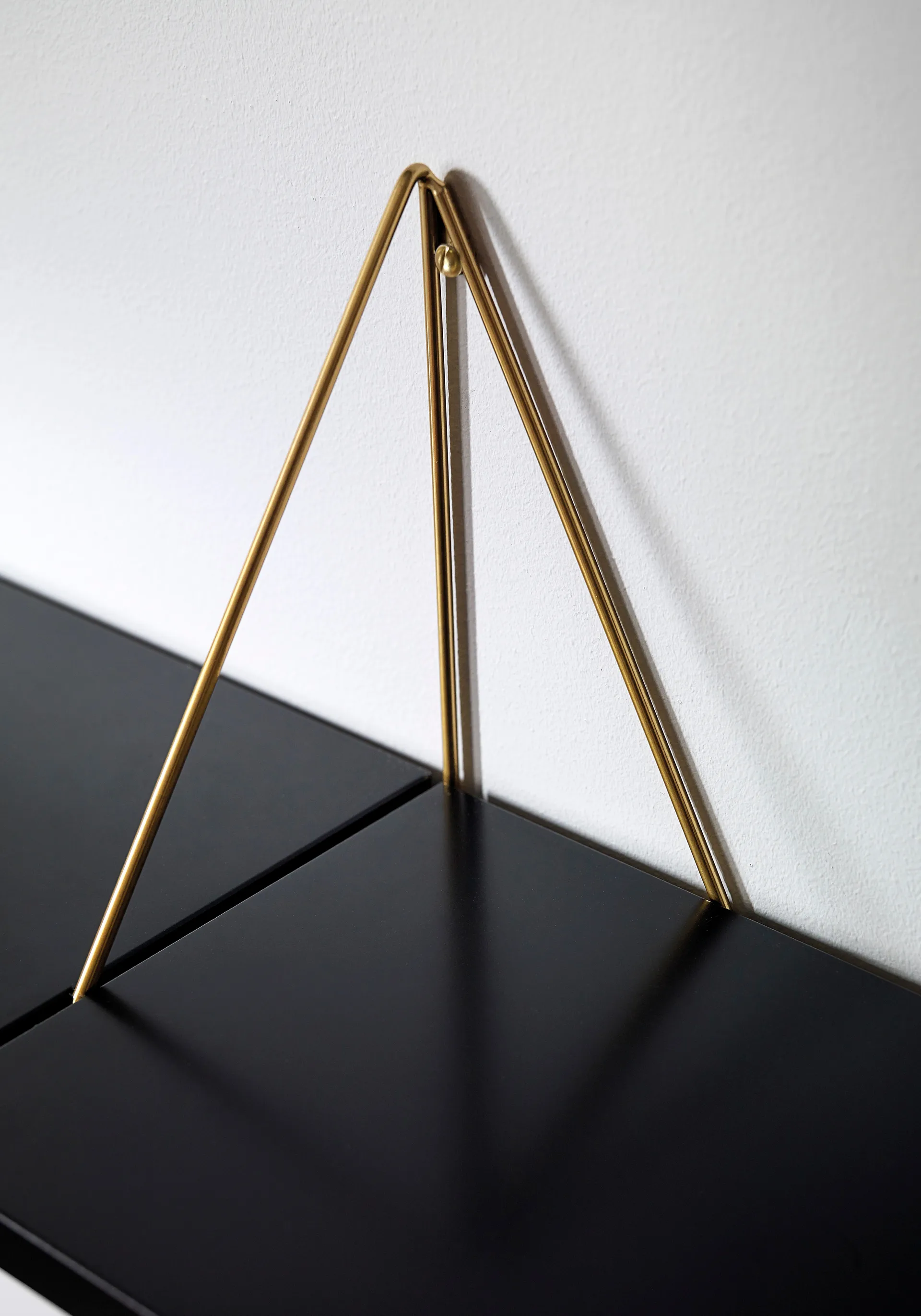 Pythagoras brackets, 2-pack, brass Maze