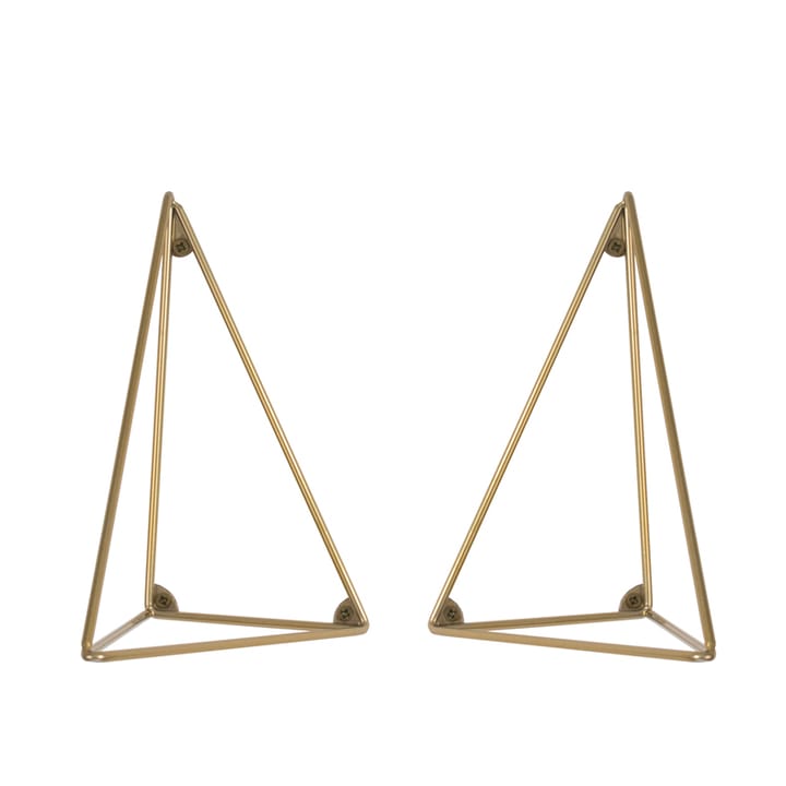 Pythagoras brackets, 2-pack - brass - Maze