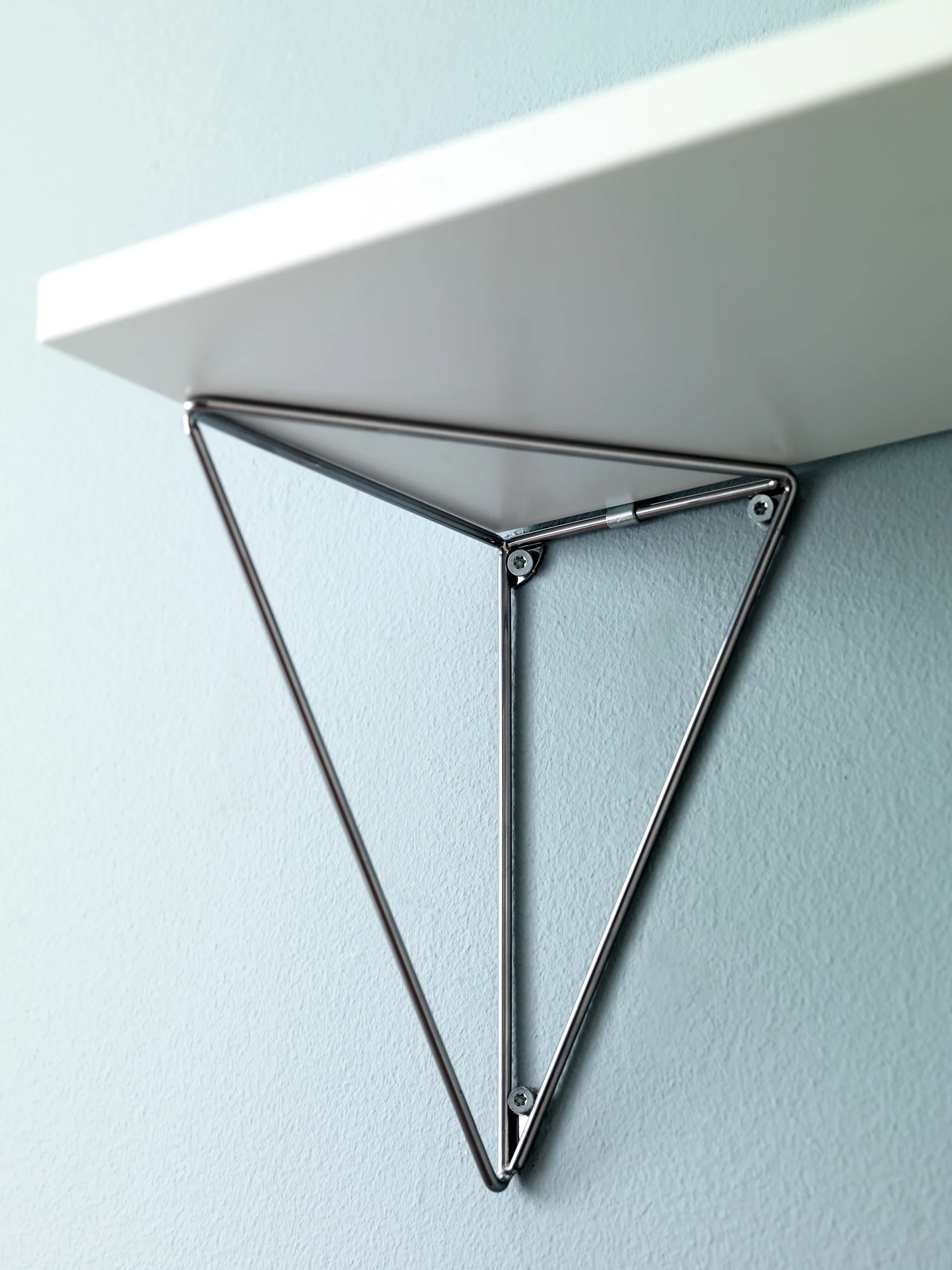 Pythagoras brackets, 2-pack, chrome Maze