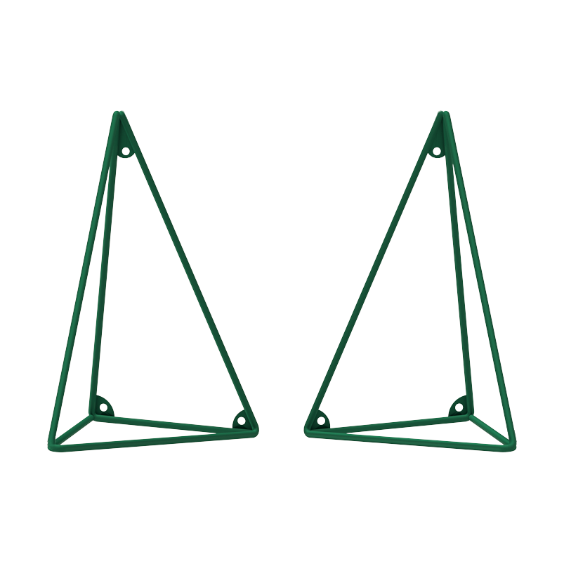 Maze Pythagoras brackets, 2-pack Fern green | Scandinavian Design | Shelves & shelving systems | Green