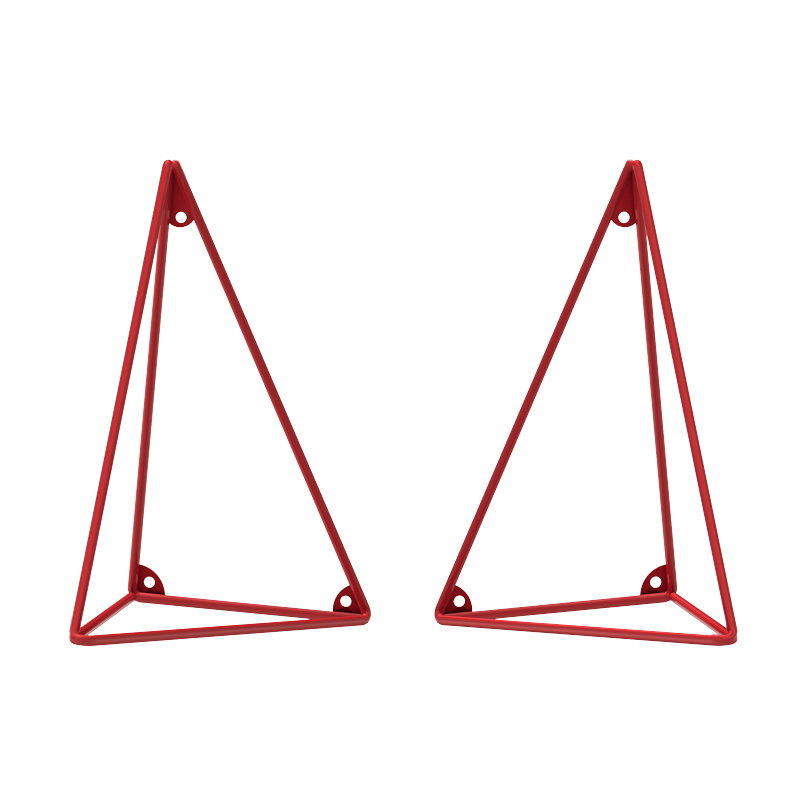 Maze Pythagoras brackets, 2-pack Red | Scandinavian Design | Shelves & shelving systems | Red