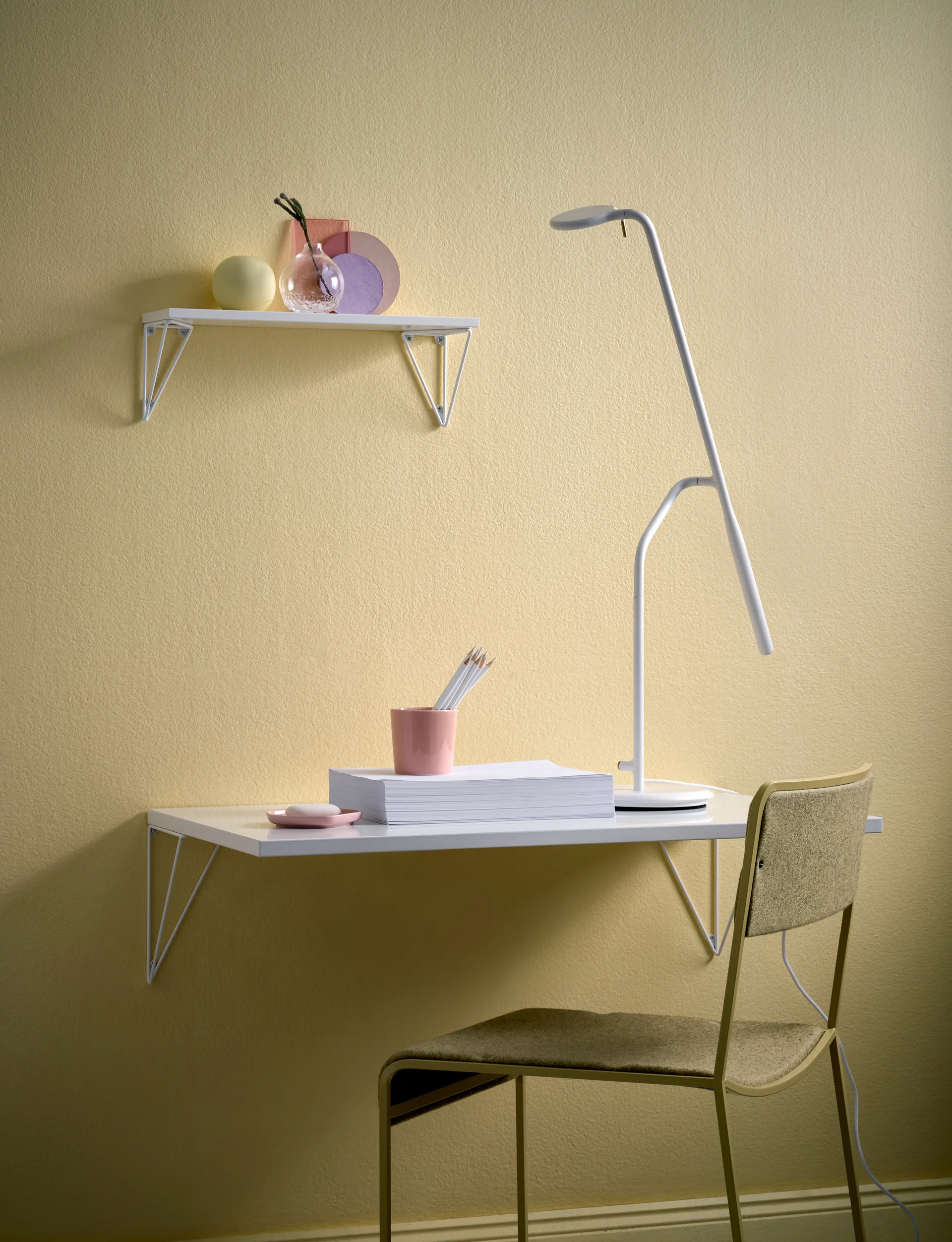 Pythagoras brackets, 2-pack, white Maze