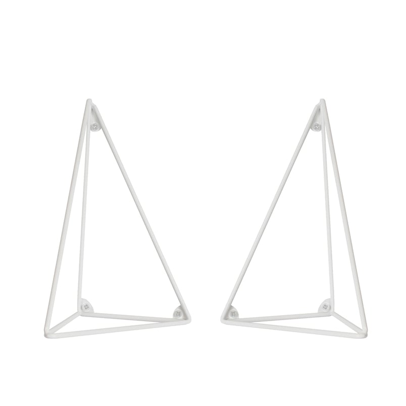 Maze Pythagoras brackets, 2-pack white | Scandinavian Design | Shelves & shelving systems | White