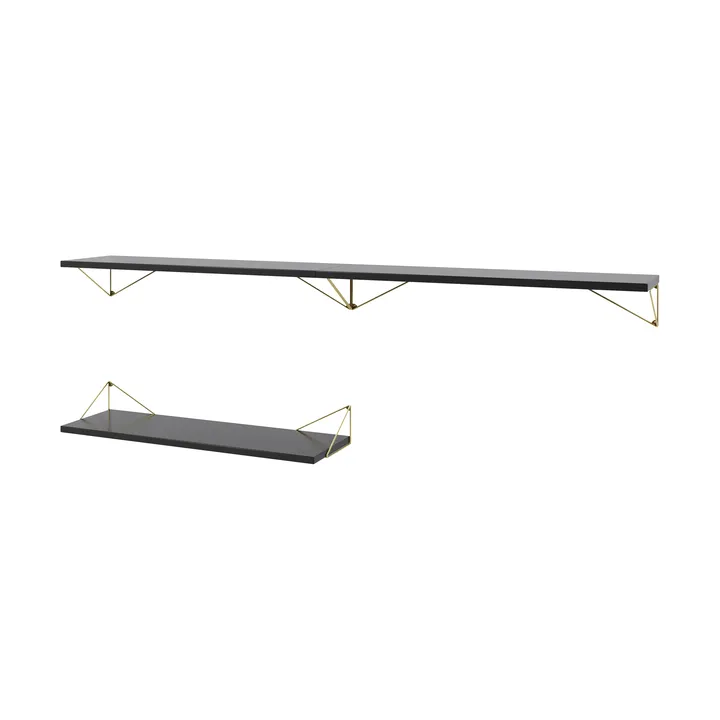 Pythagoras Bundle A shelving system black-brass - Maze
