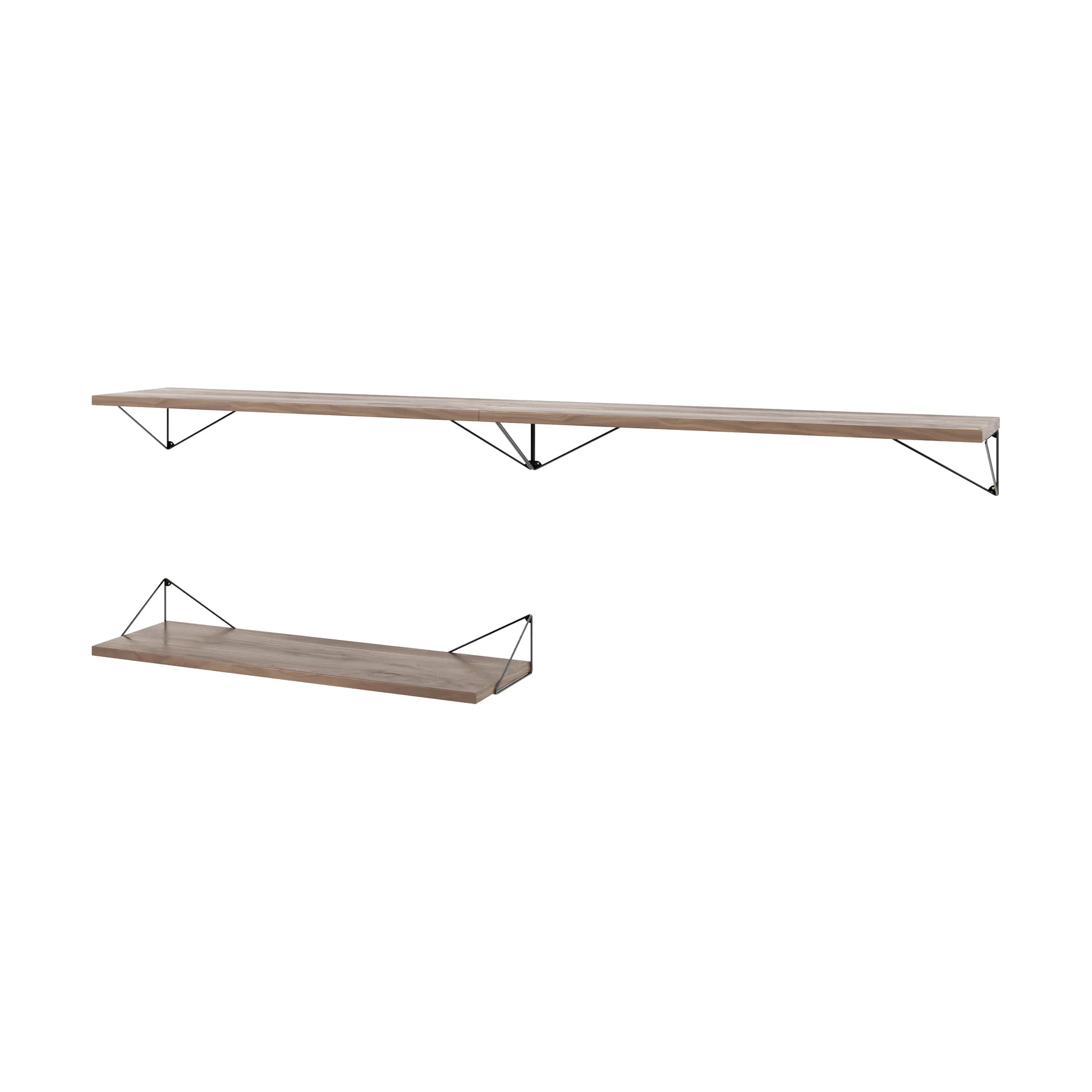 Pythagoras Bundle A shelving system walnut-black,  Maze