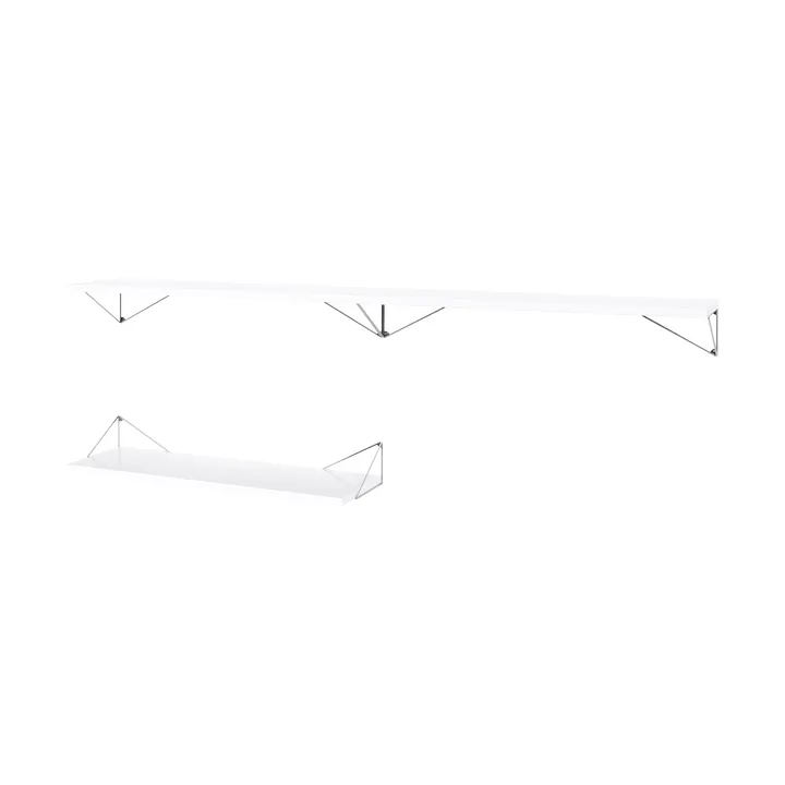 Pythagoras Bundle A shelving system white-chrome - Maze