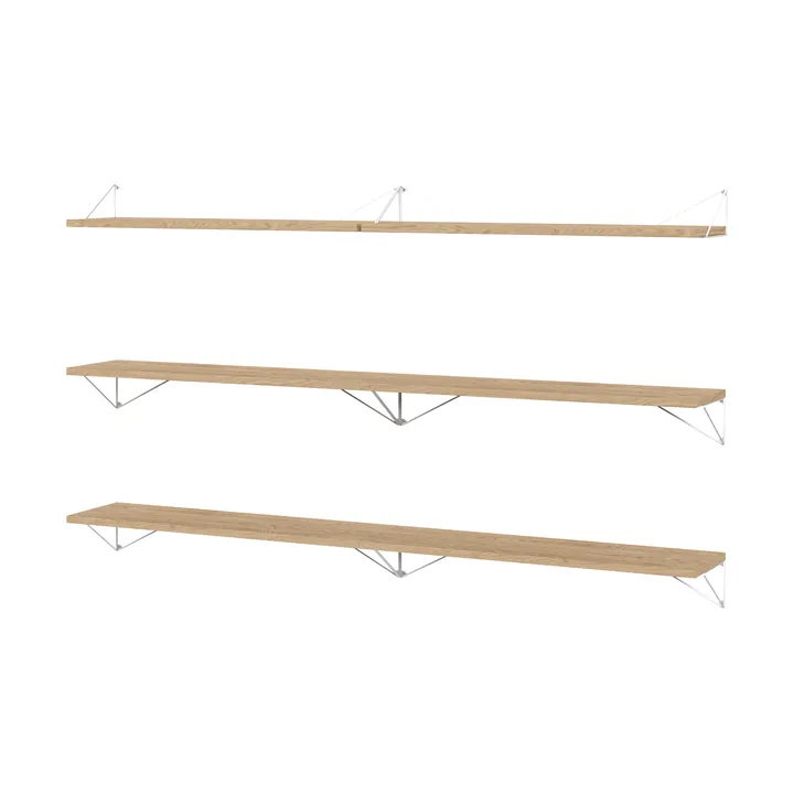 Pythagoras Bundle B shelving system oak-white - Maze