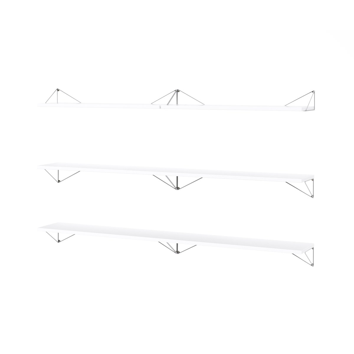 Maze Pythagoras Bundle B shelving system white-chrome