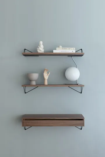 Pythagoras Bundle C shelving system walnut-black - Maze