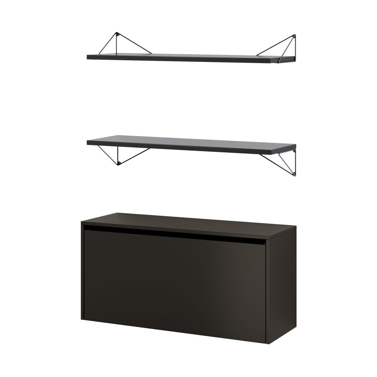 Maze Pythagoras Bundle F shelving system black-black