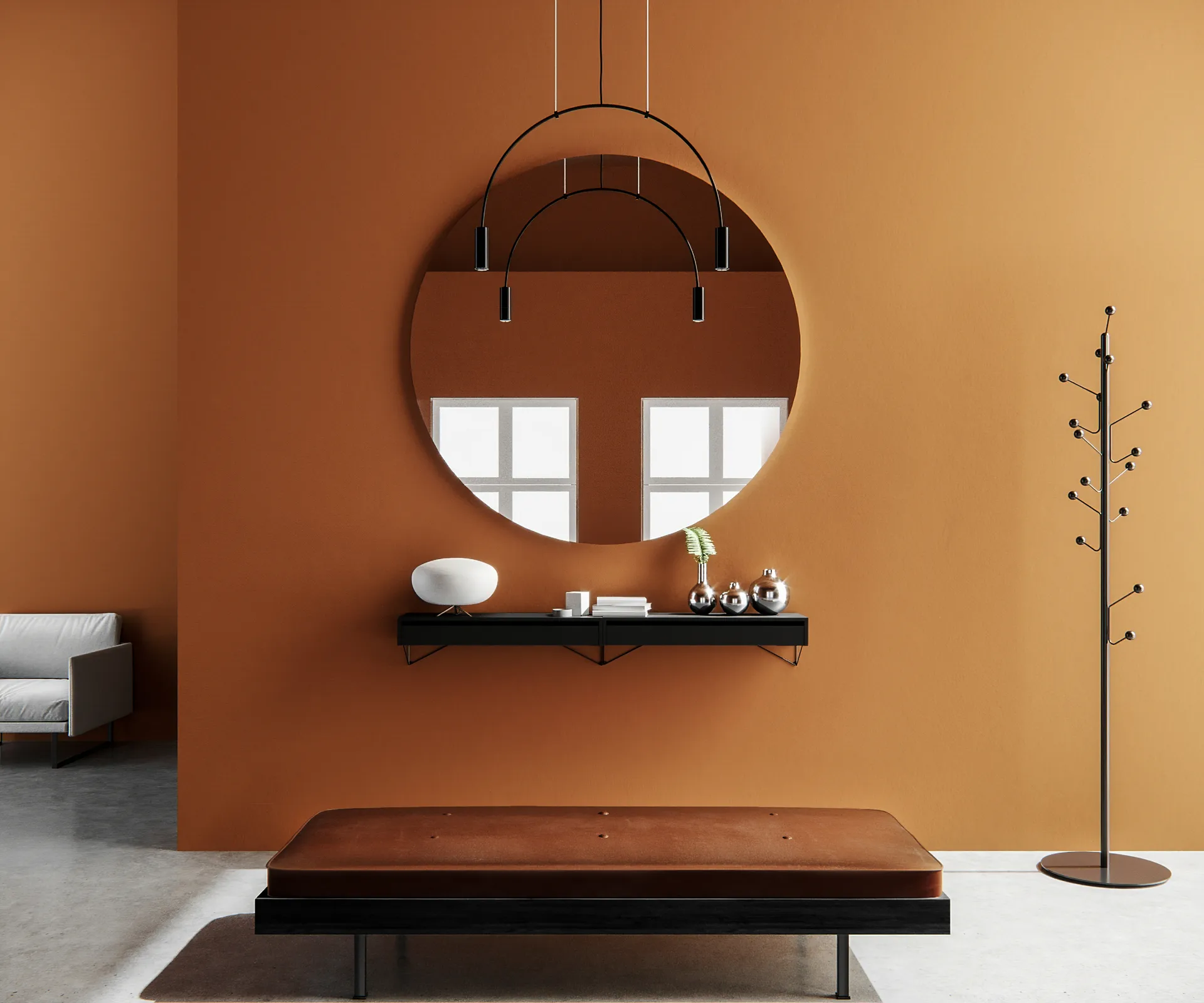 Pythagoras drawer L, black Maze