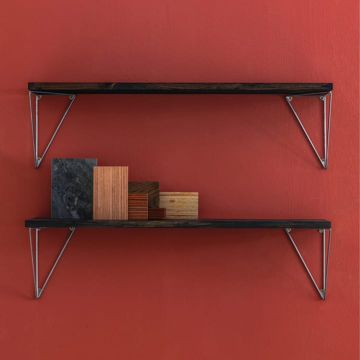 Pythagoras Play shelf, chrome Maze