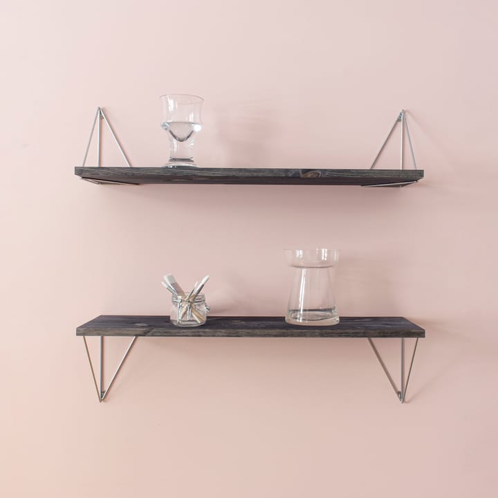 Pythagoras Play shelf, chrome Maze