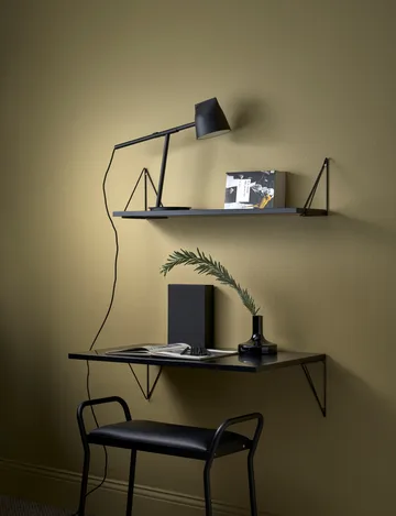 Pythagoras shelf, black, 20x80 cm - Maze