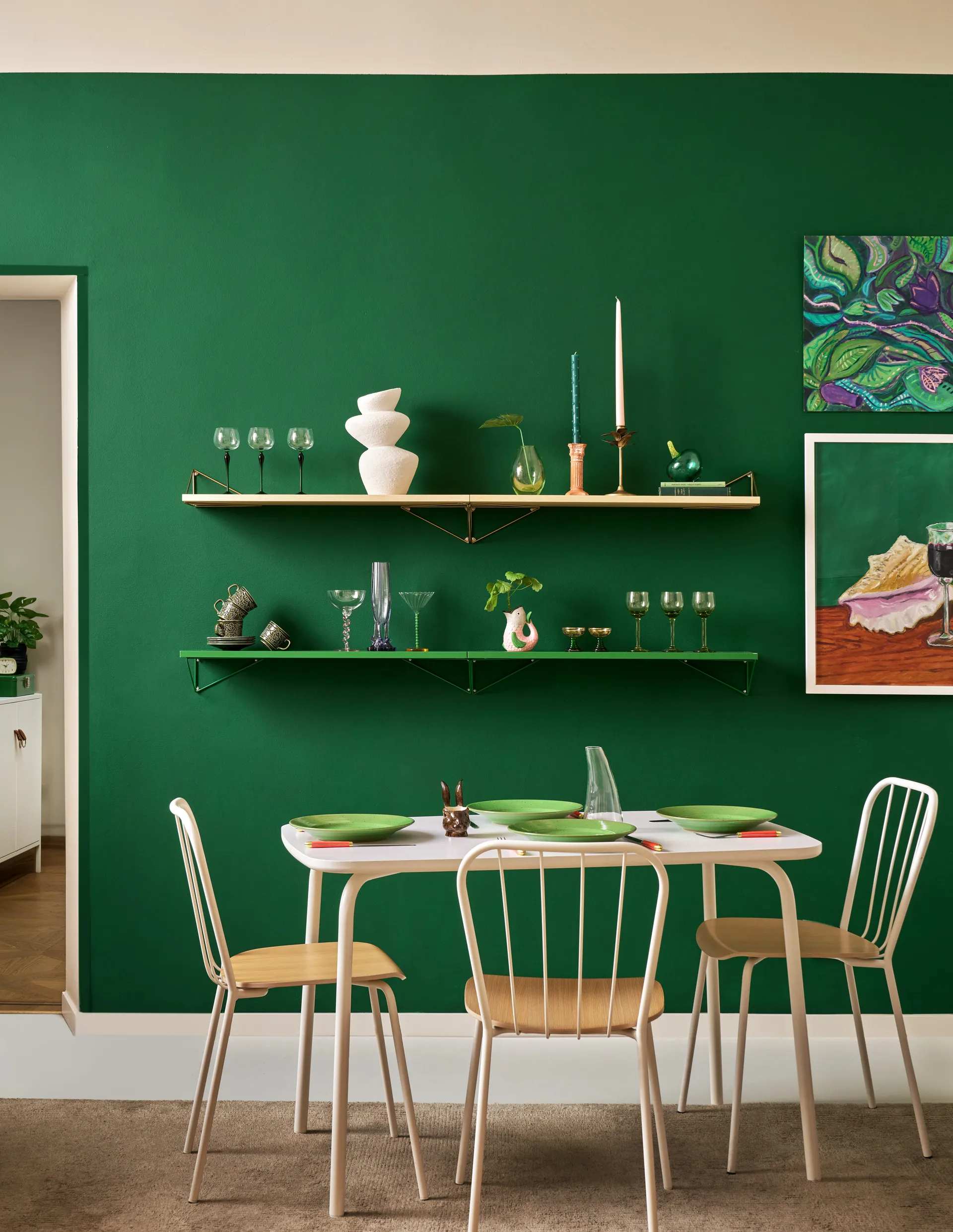 Pythagoras shelf, Large, Ash Maze