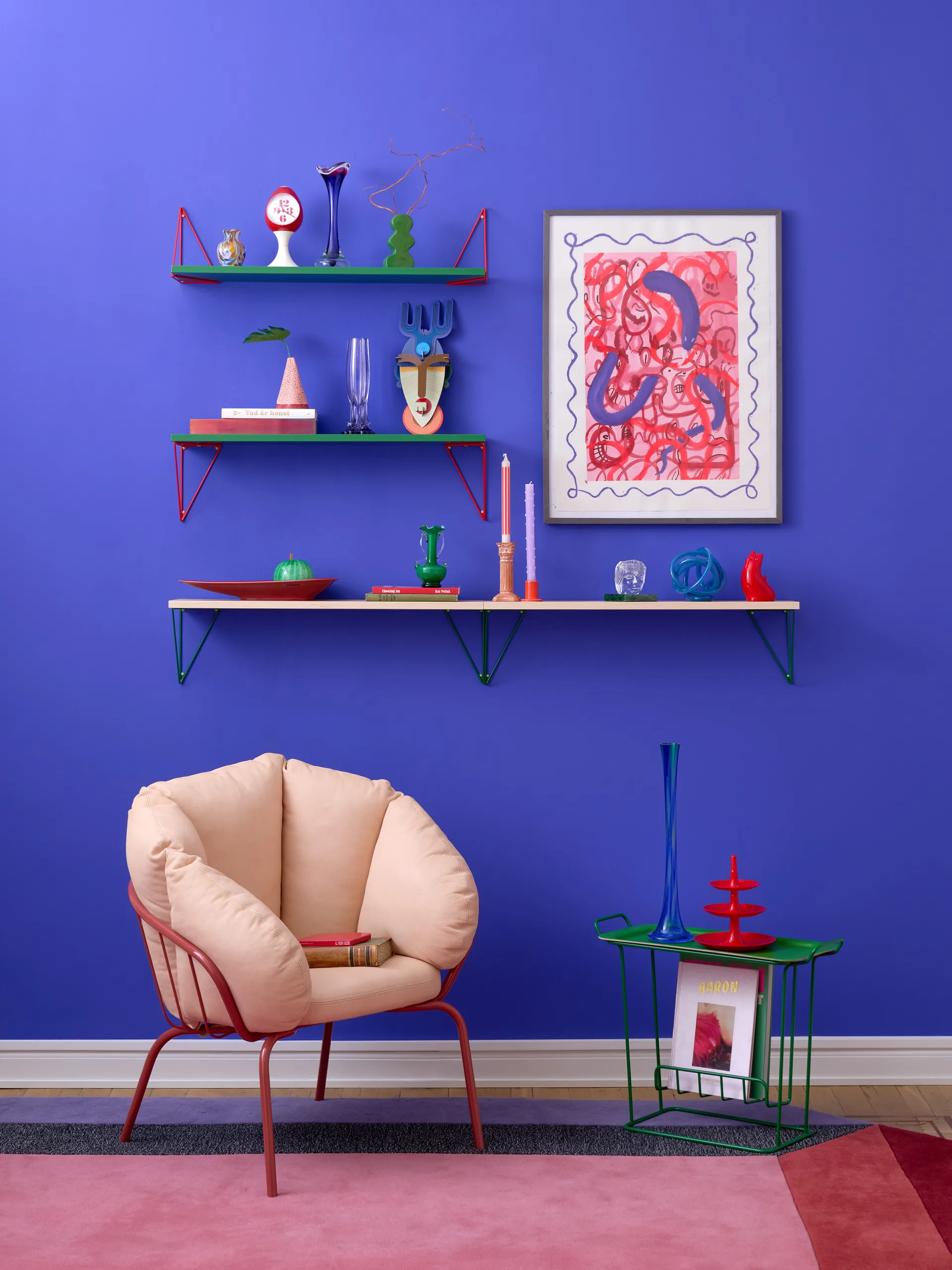 Pythagoras shelf, Large, Ash Maze