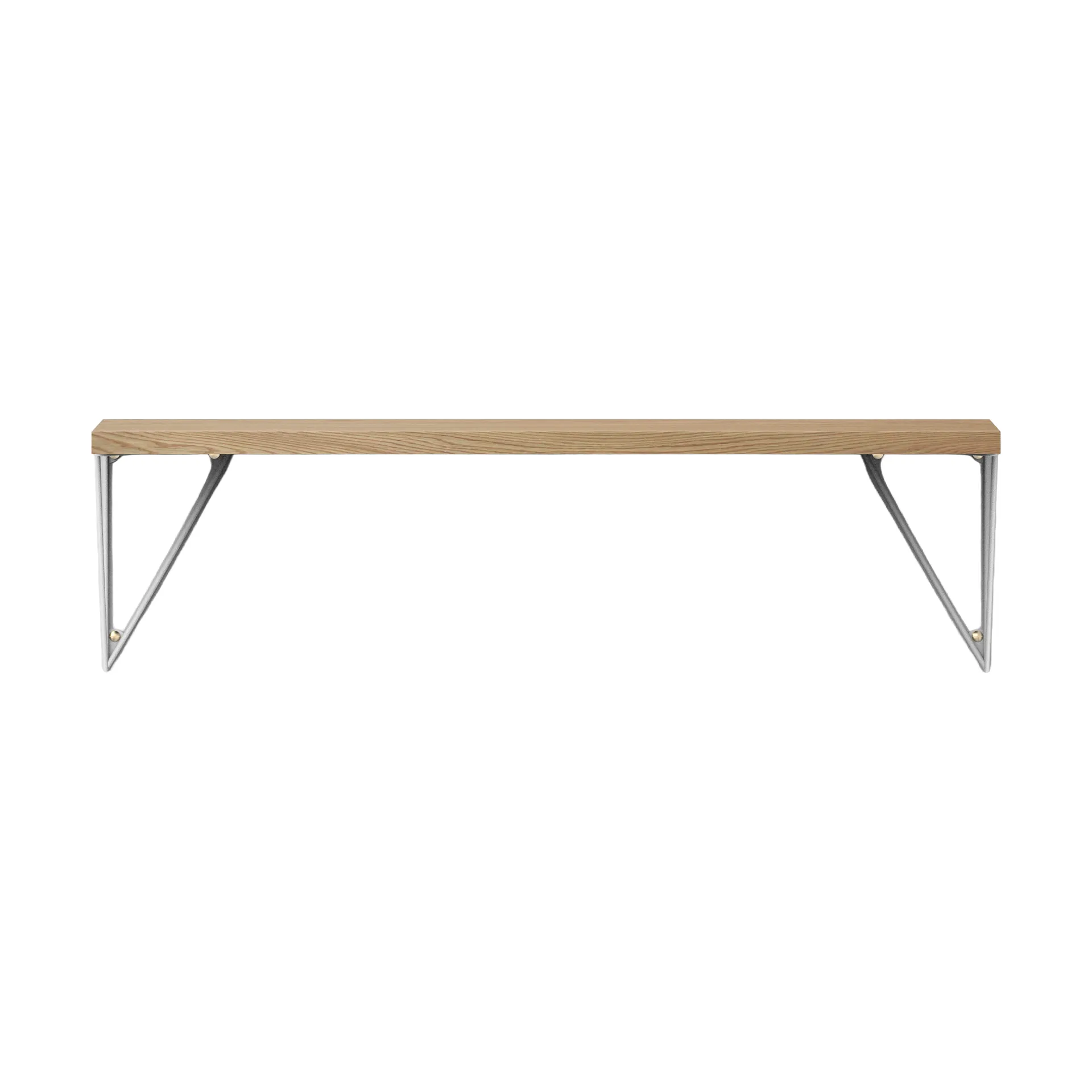 Pythagoras shelf, oak-white, 20x80 cm,  Maze