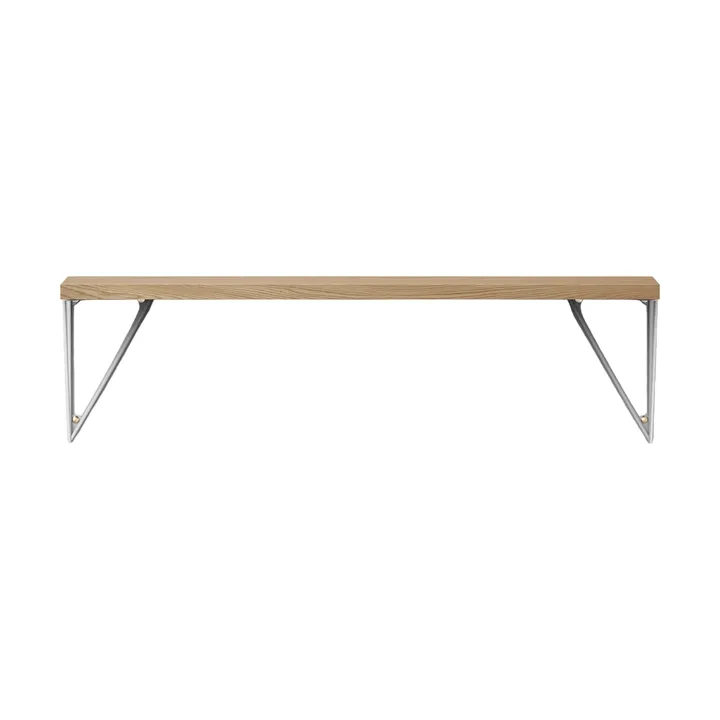 Pythagoras shelf, oak-white, 20x80 cm - Maze