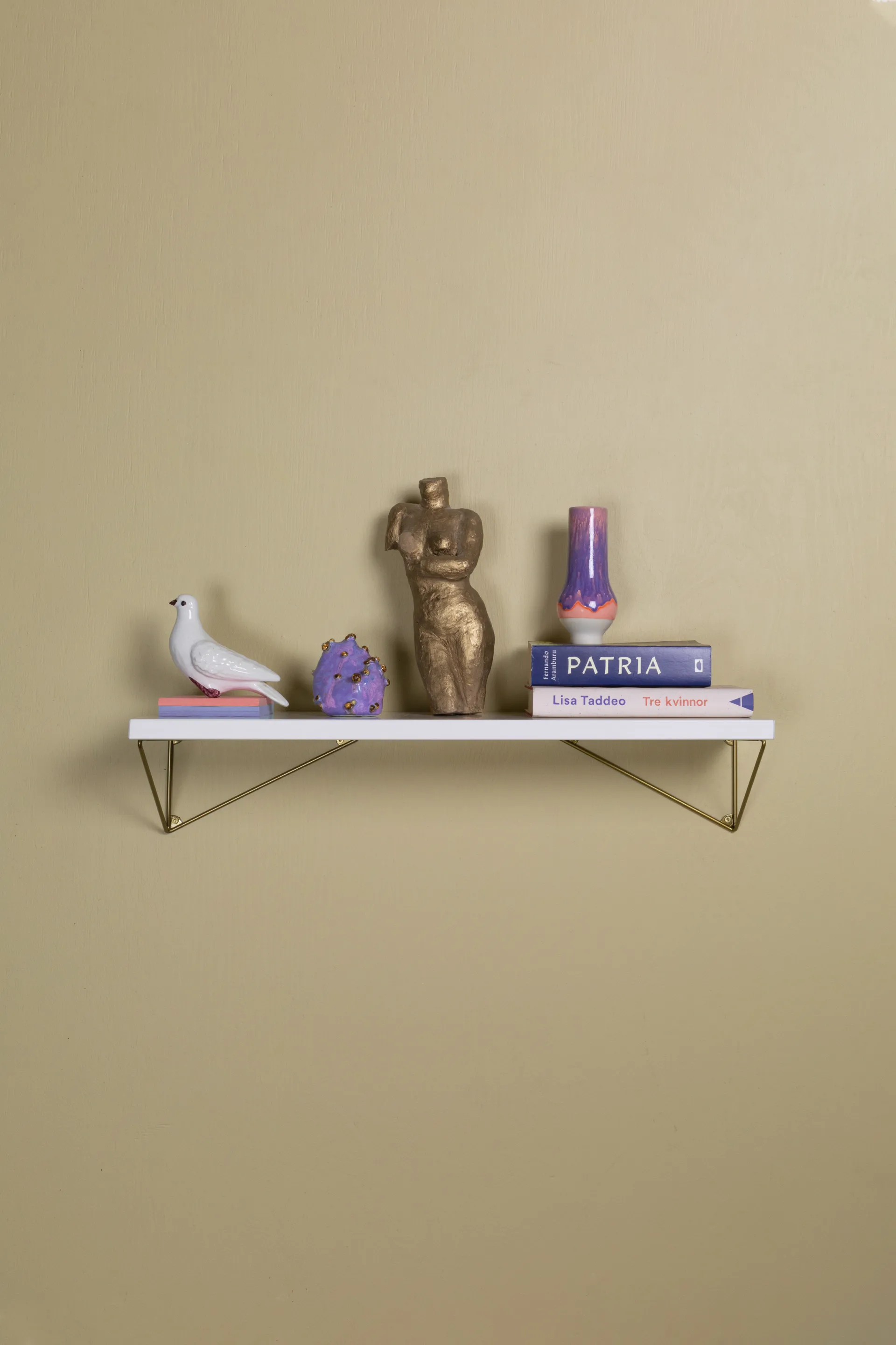 Pythagoras Shelf shelf 60 cm, White Maze