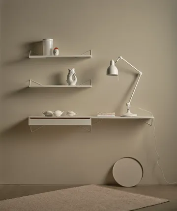 Pythagoras shelf, White, 20x80 cm - Maze