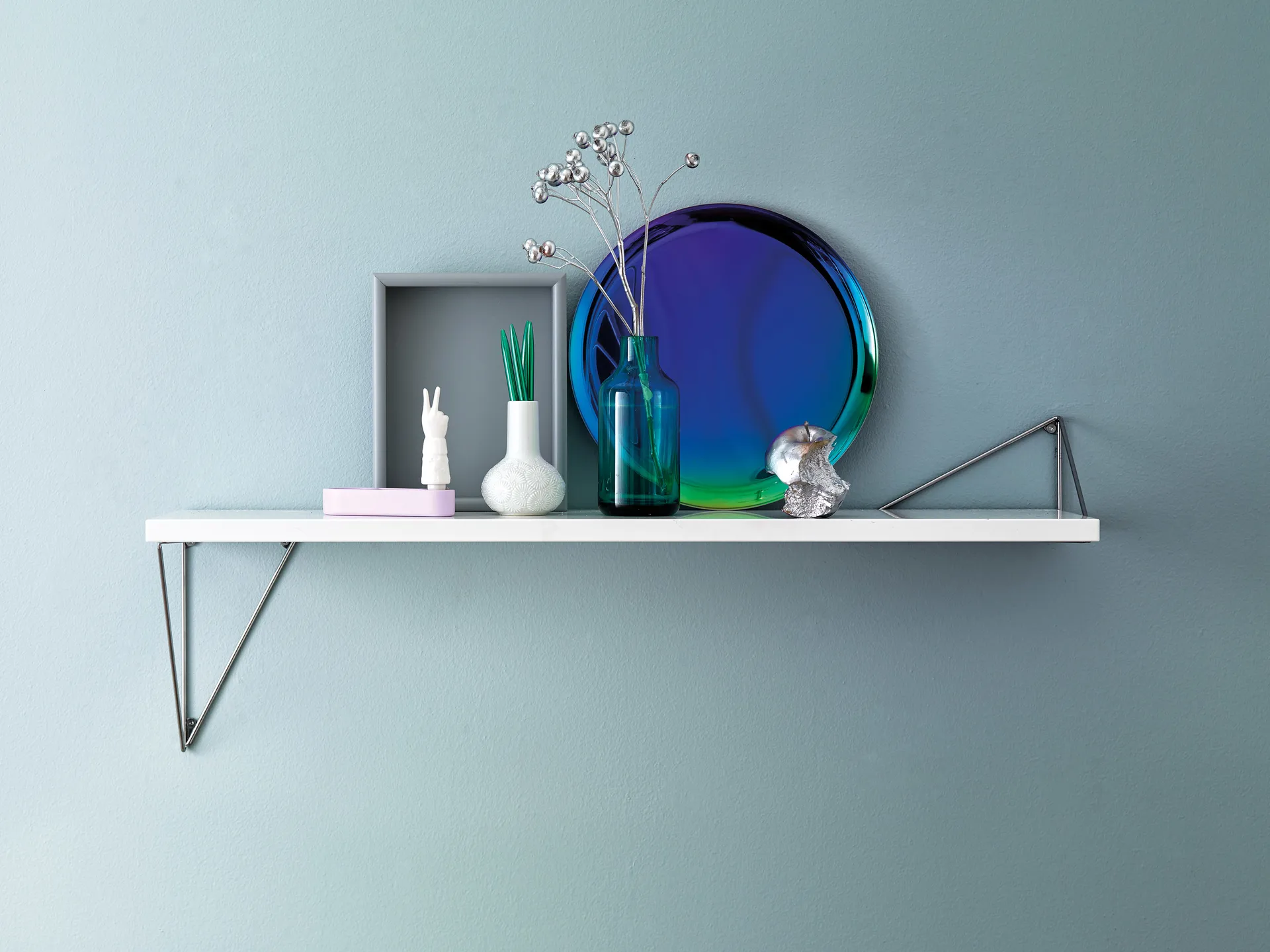 Pythagoras shelf, white Maze