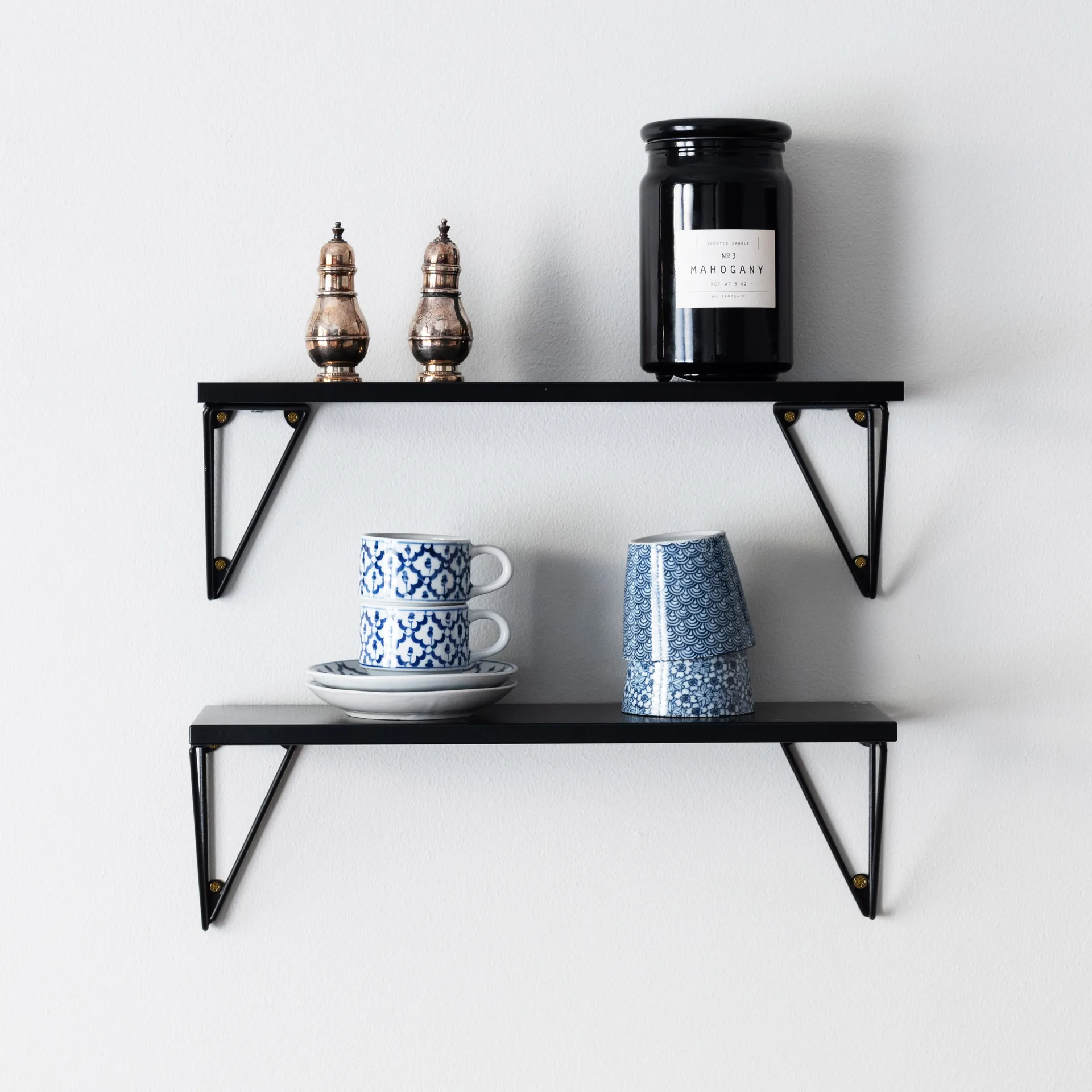 Pythagoras XS shelf, black Maze