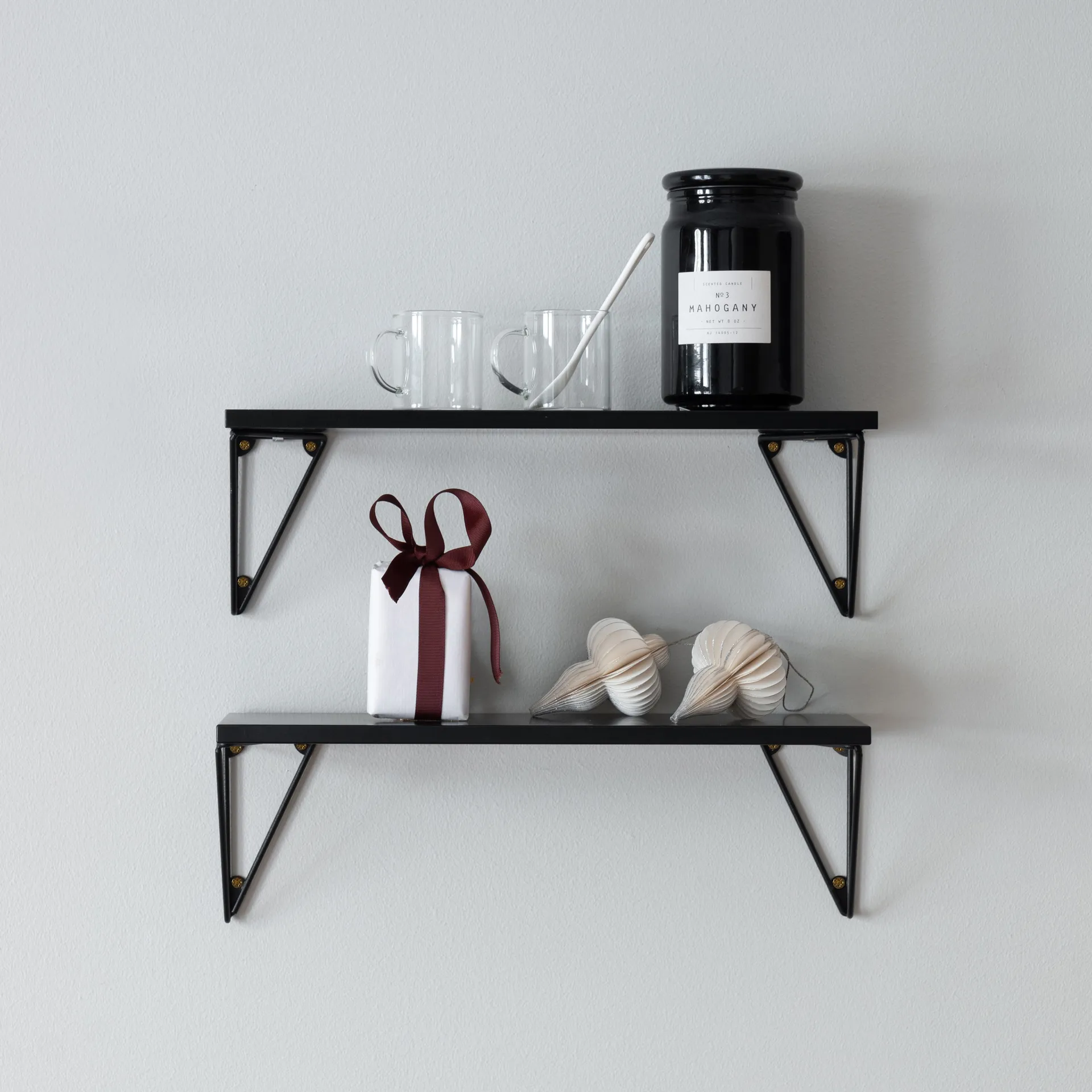 Pythagoras XS shelf, black Maze